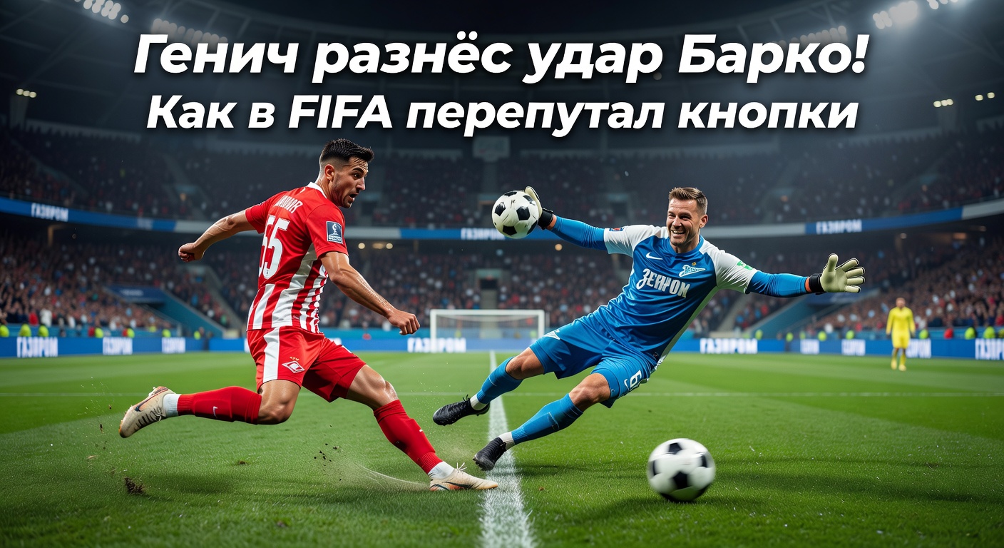 Генич разнёс удар Барко! Как в FIFA перепутал кнопки