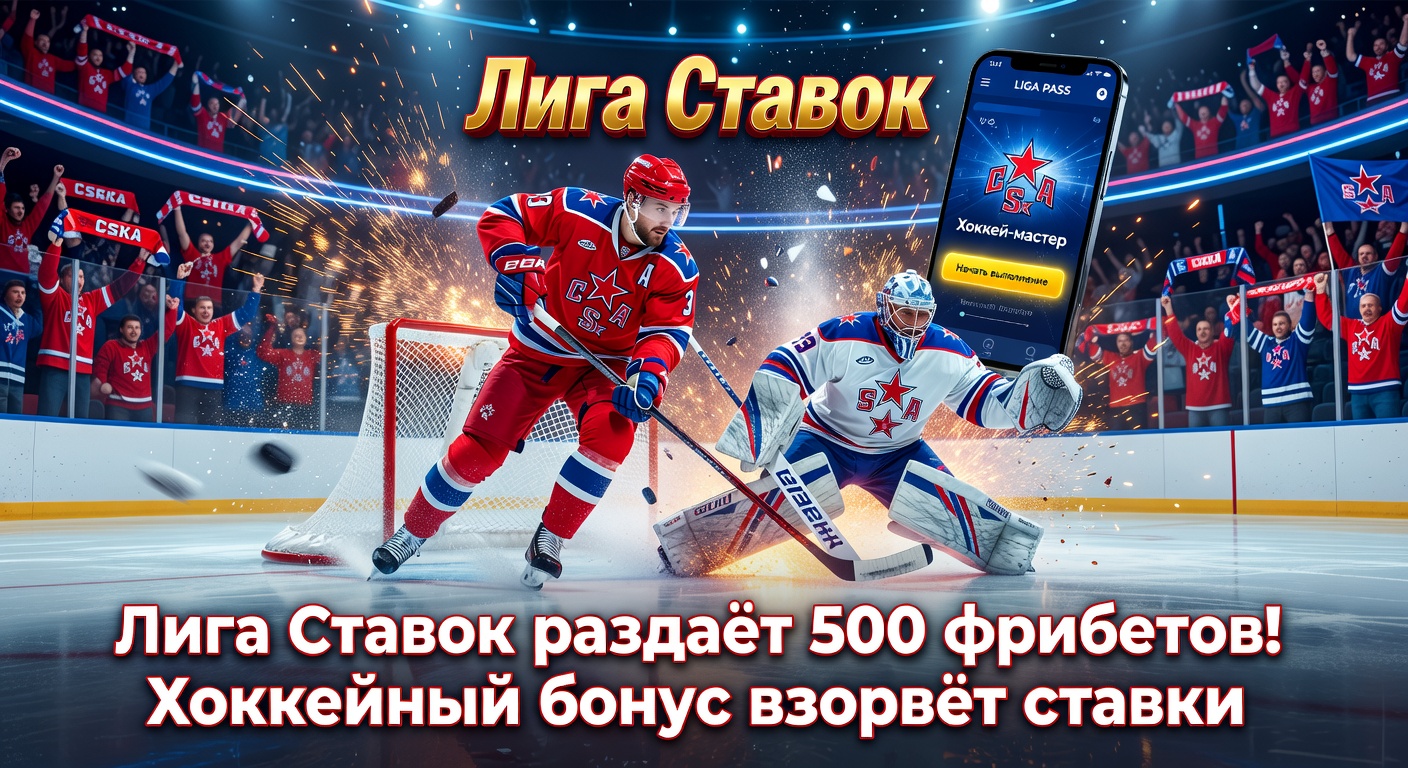 Лига Ставок раздаёт 500 фрибетов! Хоккейный бонус взорвёт ставки