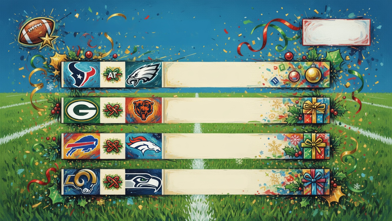 Команда NFL Daily Schedule Release разобрала рождественскую программу лиги