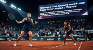 Сабаленка и Осака сыграют в ночной сессии Roland Garros – впервые с 2023 года