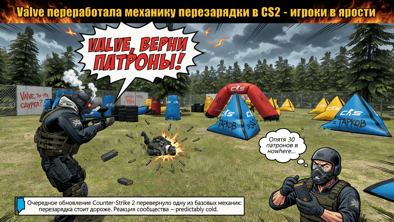 Valve переработала механику перезарядки в CS2 – игроки в ярости