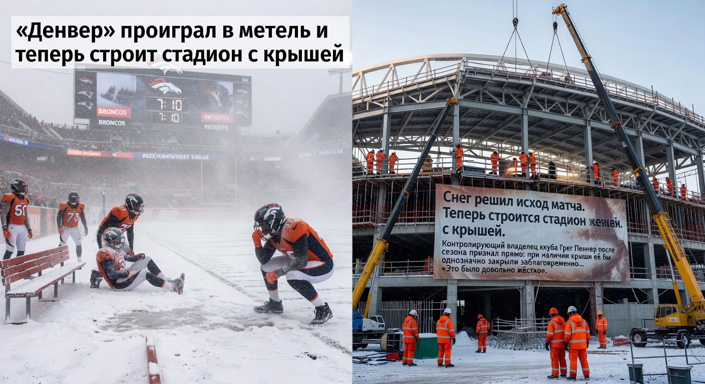 «Денвер» проиграл в метель и теперь строит стадион с крышей