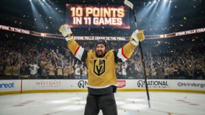 Стоун набрал 10 очков за 11 игр и тянет «Вегас» в финал