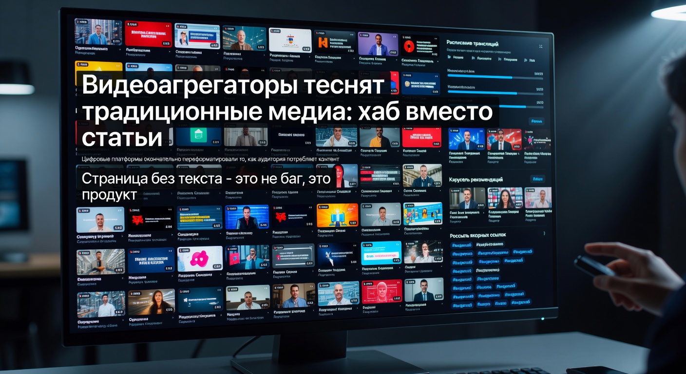 Видеоагрегаторы теснят традиционные медиа: хаб вместо статьи