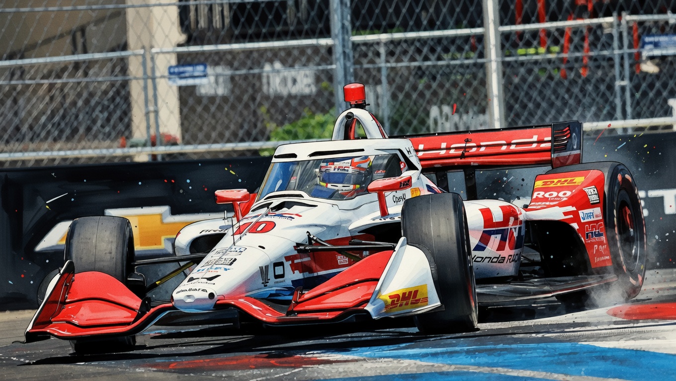 Палоу вышел на трассу в Детройте – сезон IndyCar набирает обороты