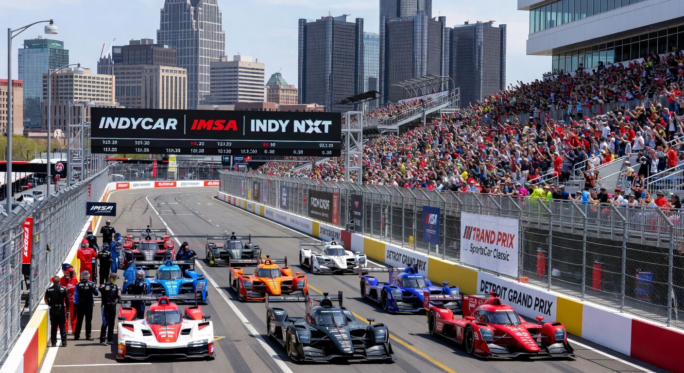 Detroit Grand Prix собирает 156 000 зрителей на трёх гоночных сериях