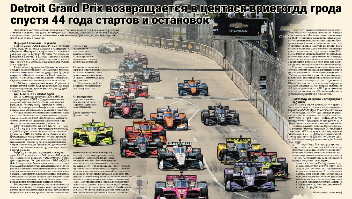 Detroit Grand Prix возвращается в центр города спустя 44 года стартов и остановок