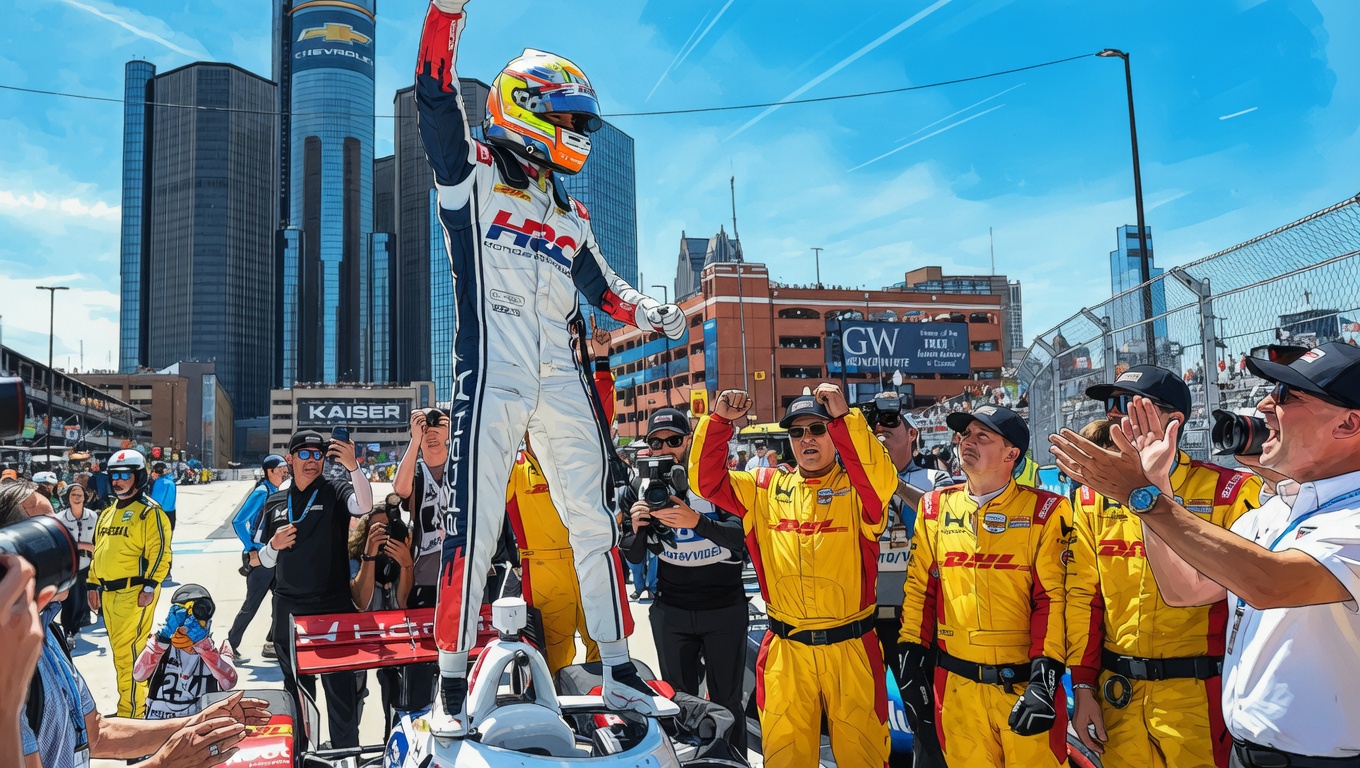 Палоу выиграл Гран-при Детройта и укрепил лидерство в IndyCar