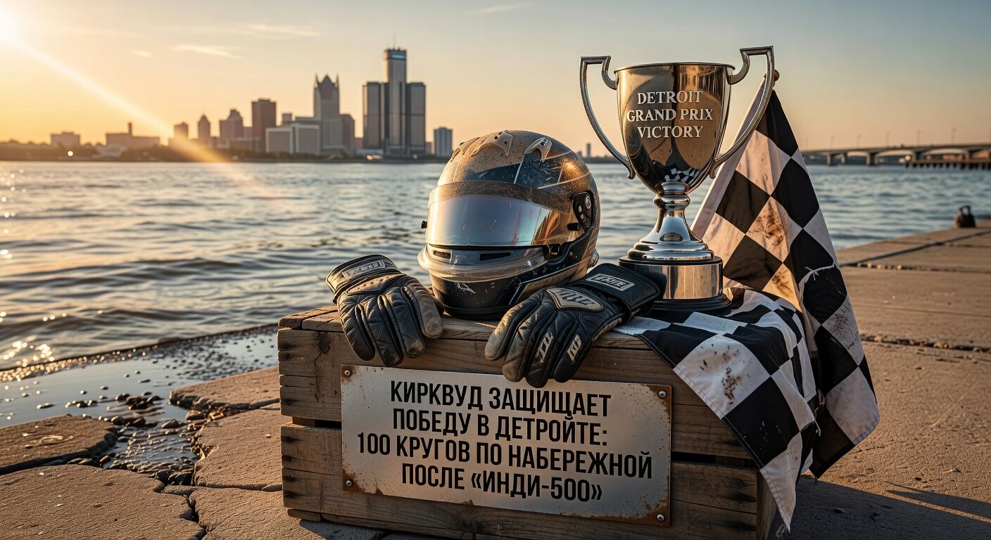 Кирквуд защищает победу в Детройте: 100 кругов по набережной после «Инди-500»