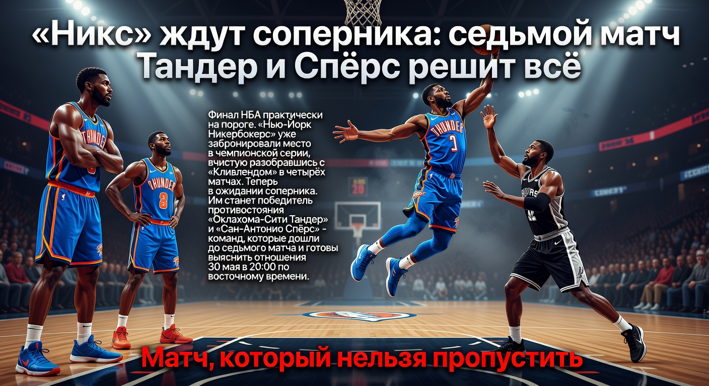 «Никс» ждут соперника: седьмой матч Тандер и Спёрс решит всё