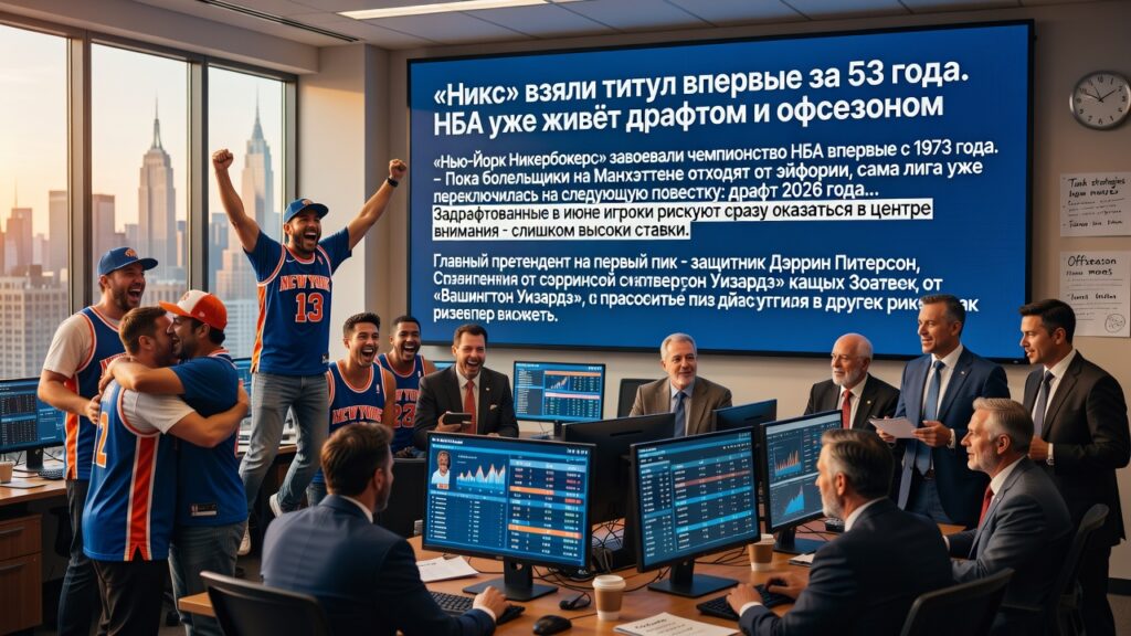 «Никс» взяли титул впервые за 53 года. НБА уже живёт дraftом и офсезоном