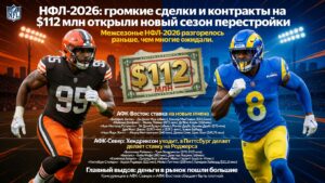 НФЛ-2026: громкие сделки и контракты на $112 млн открыли новый сезон перестройки