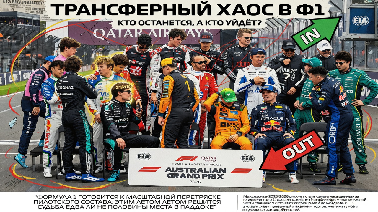 Трансферный хаос в Ф1. Кто останется, а кто уйдёт?