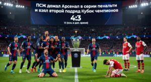 ПСЖ дожал Арсенал в серии пенальти и взял второй подряд Кубок чемпионов