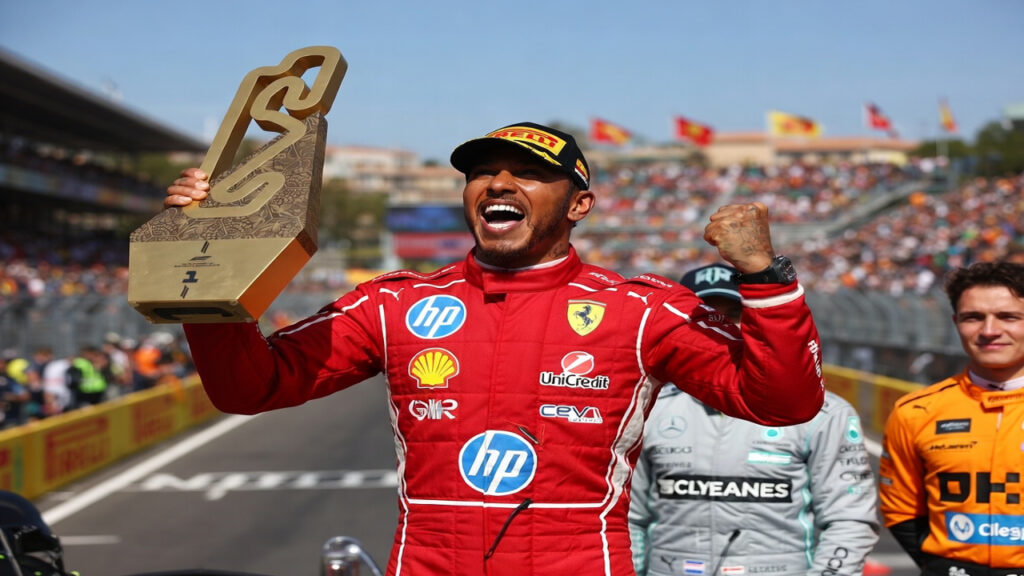 Хэмилтон выиграл первую гонку за Ferrari на Гран-при Испании