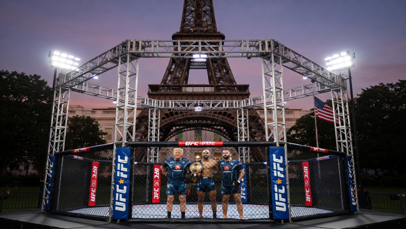 Трамп сравнил Эйфелеву башню с октагоном UFC у Белого дома