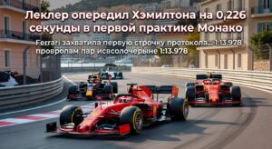 Леклер опередил Хэмилтона на 0,226 секунды в первой практике Монако