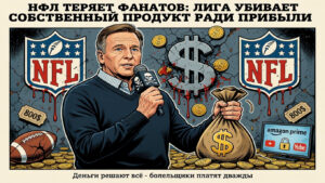 НФЛ теряет фанатов: лига убивает собственный продукт ради прибыли