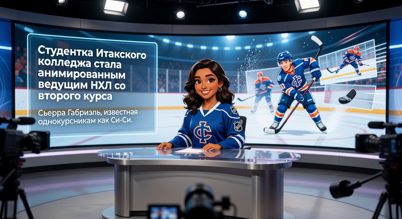Студентка Итакского колледжа стала анимированным ведущим НХЛ со второго курса