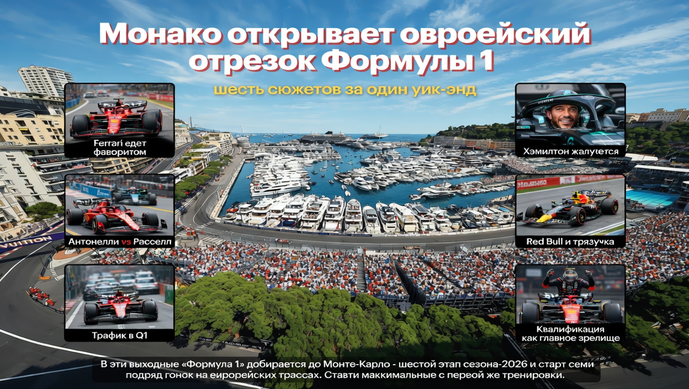 Монако открывает европейский отрезок Формулы 1 – шесть сюжетов за один уик-энд