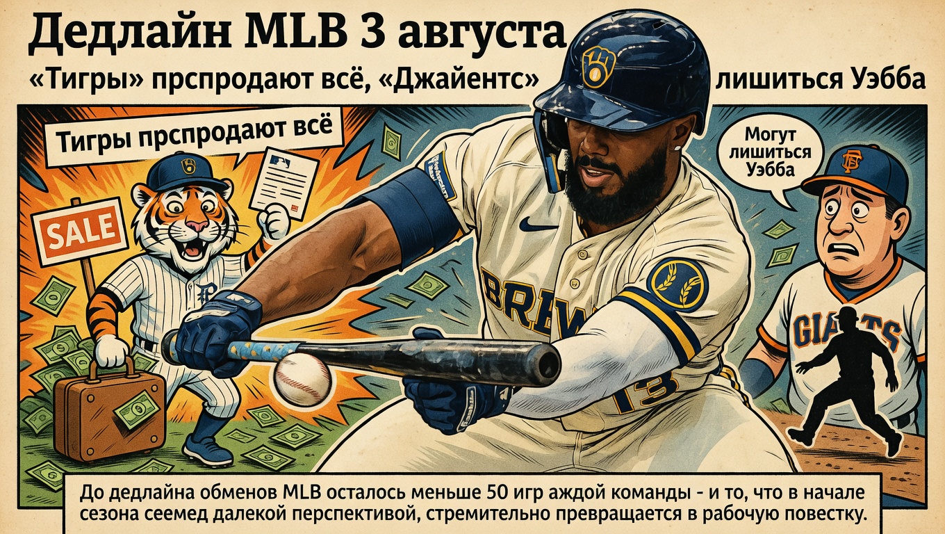 Дедлайн MLB 3 августа: «Тигры» распродают всё, «Джайентс» могут лишиться Уэбба