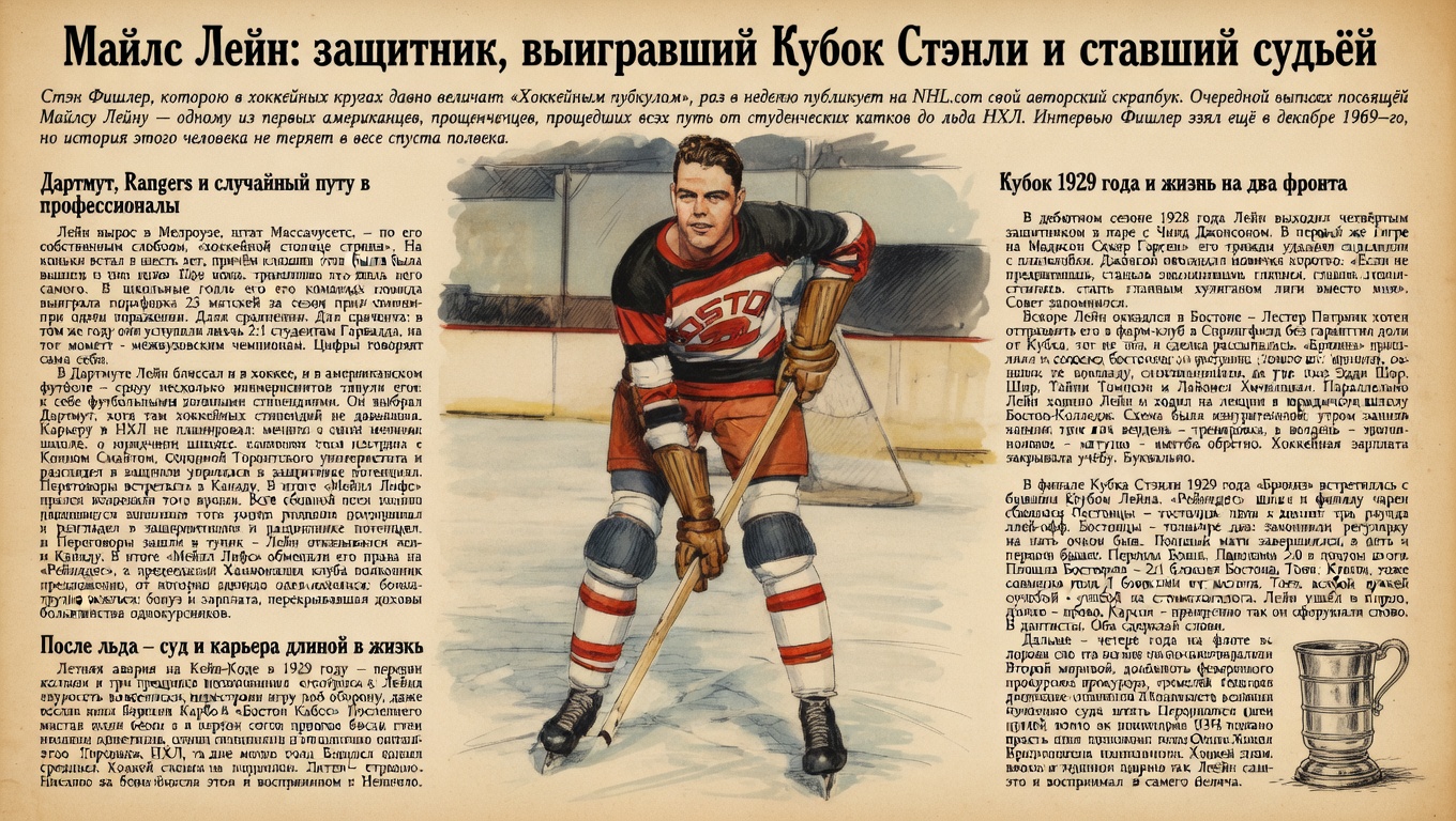 Майлс Лейн: защитник, выигравший Кубок Стэнли и ставший судьёй
