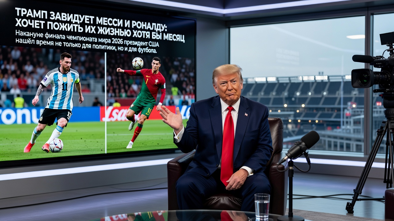 Трамп завидует Месси и Роналду: хочет пожить их жизнью хотя бы месяц