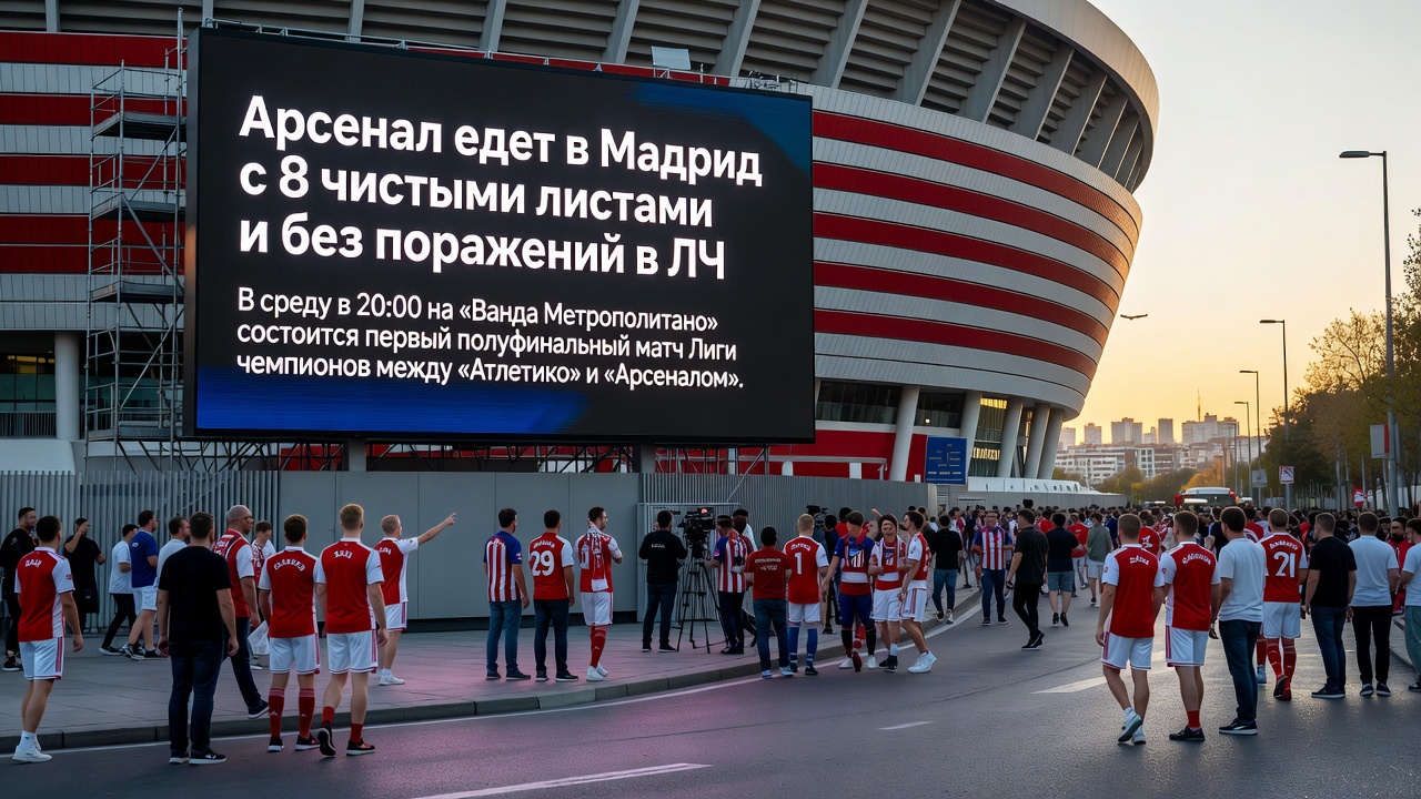 Арсенал едет в Мадрид с 8 чистыми листами и без поражений в ЛЧ