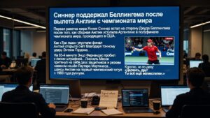 Синнер поддержал Беллингема после вылета Англии с чемпионата мира