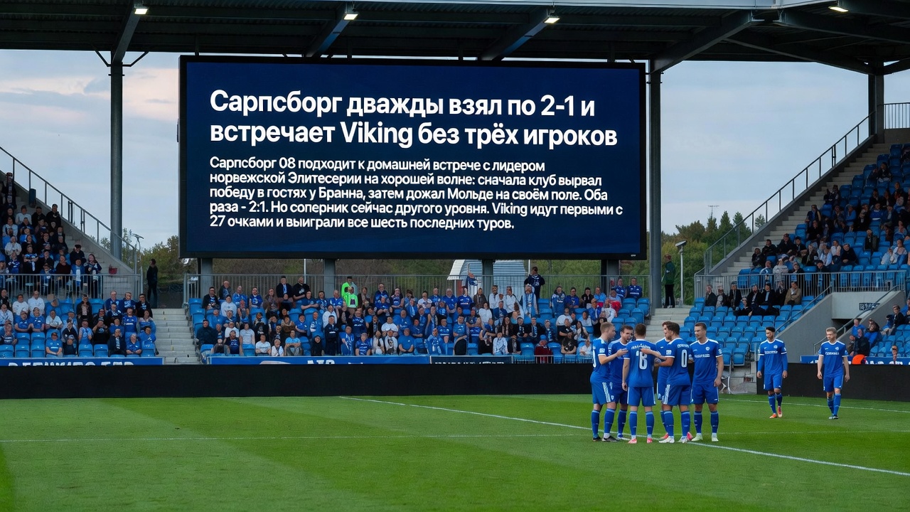 Сарпсборг дважды взял по 2-1 и встречает Viking без трёх игроков