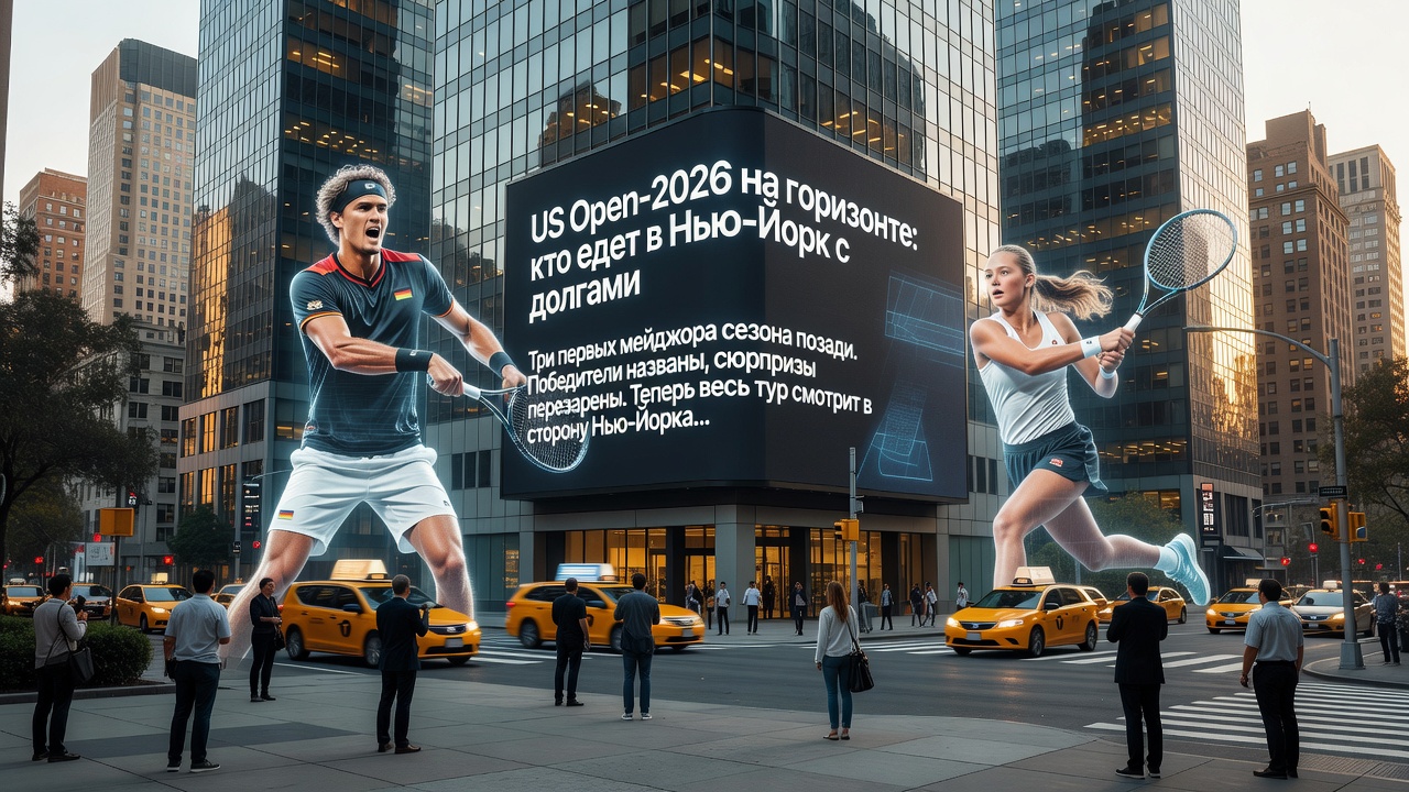 US Open-2026 на горизонте: кто едет в Нью-Йорк с долгами
