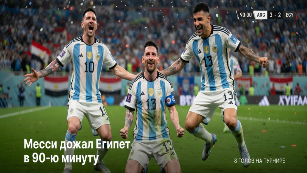 Месси дожал Египет в 90-ю минуту – уже восемь голов на турнире