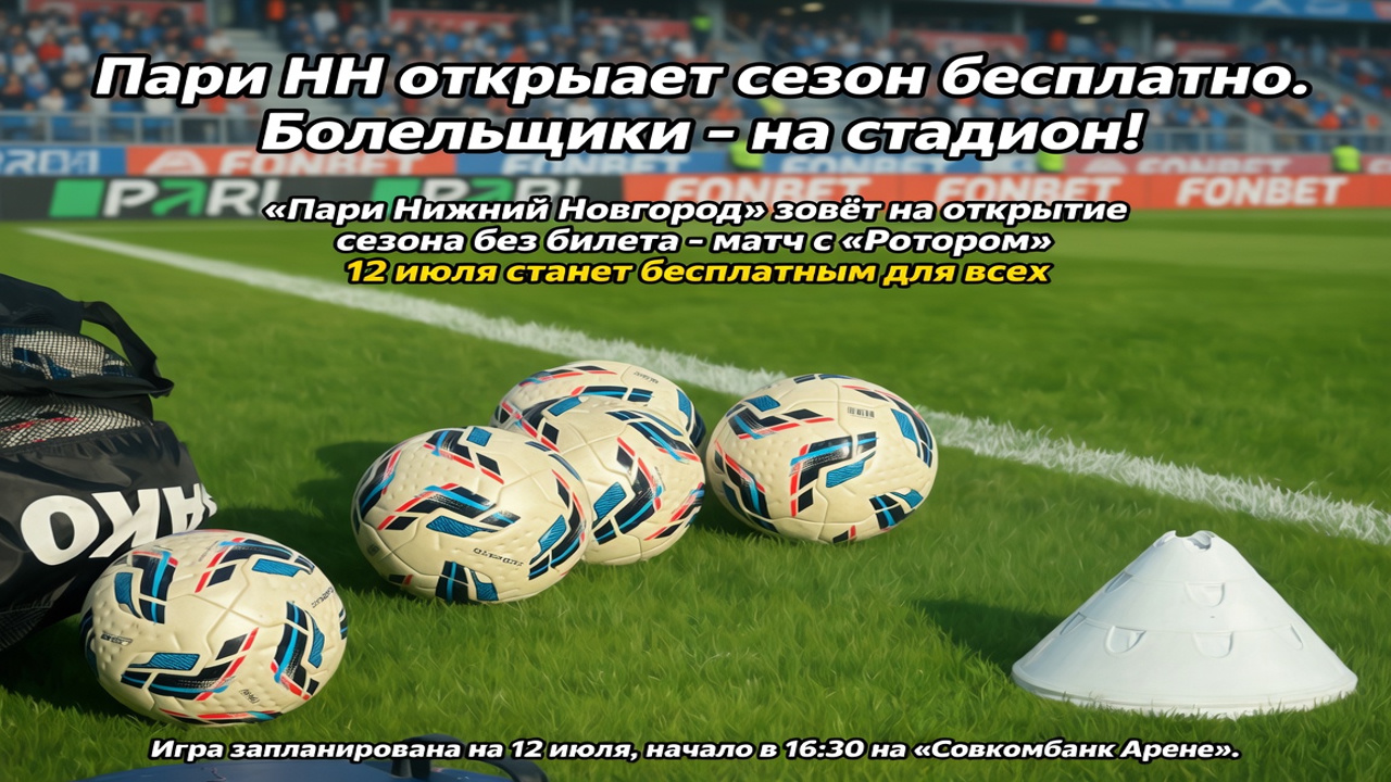 Пари НН открывает сезон бесплатно. Болельщики – на стадион!