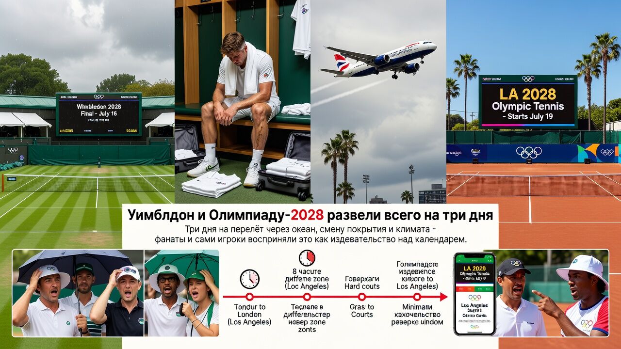 Уимблдон и Олимпиаду-2028 развели всего на три дня