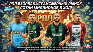 РПЛ взорвала трансферный рынок. Сотни миллионов в ход!
