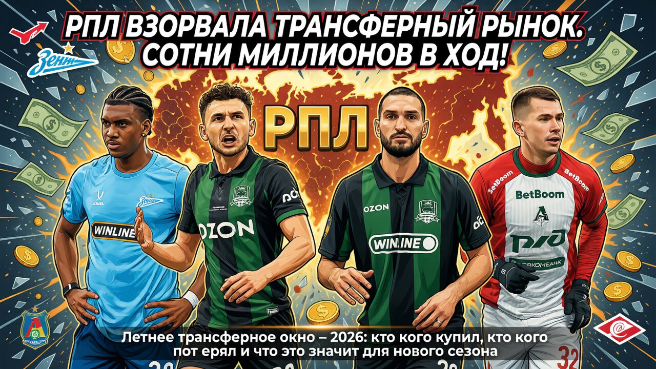 РПЛ взорвала трансферный рынок. Сотни миллионов в ход!