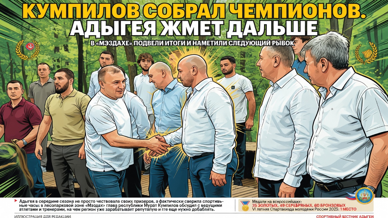 Кумпилов собрал чемпионов. Адыгея жмет дальше