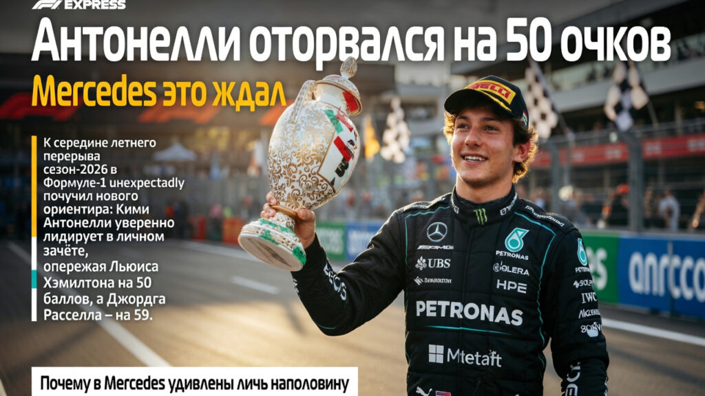 Антонелли оторвался на 50 очков. Mercedes это ждал