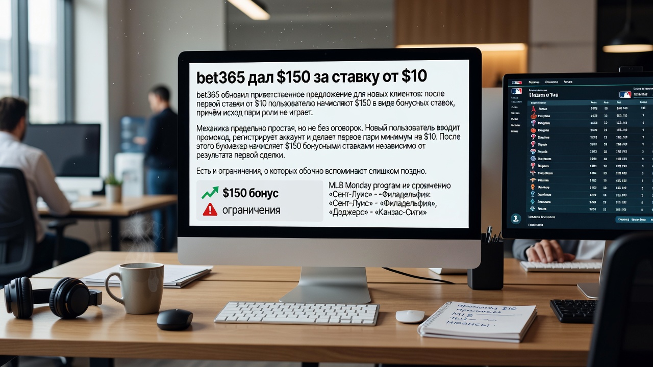 bet365 дал $150 за ставку от $10