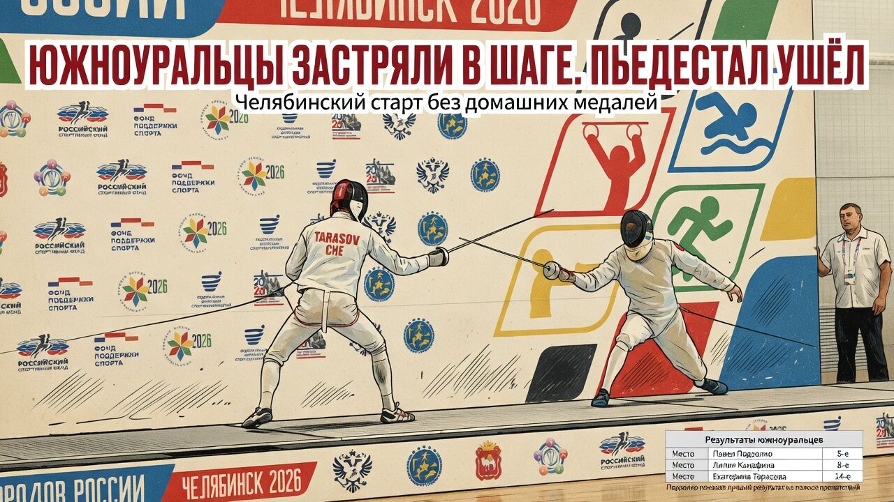 Южноуральцы застряли в шаге. Пьедестал ушёл