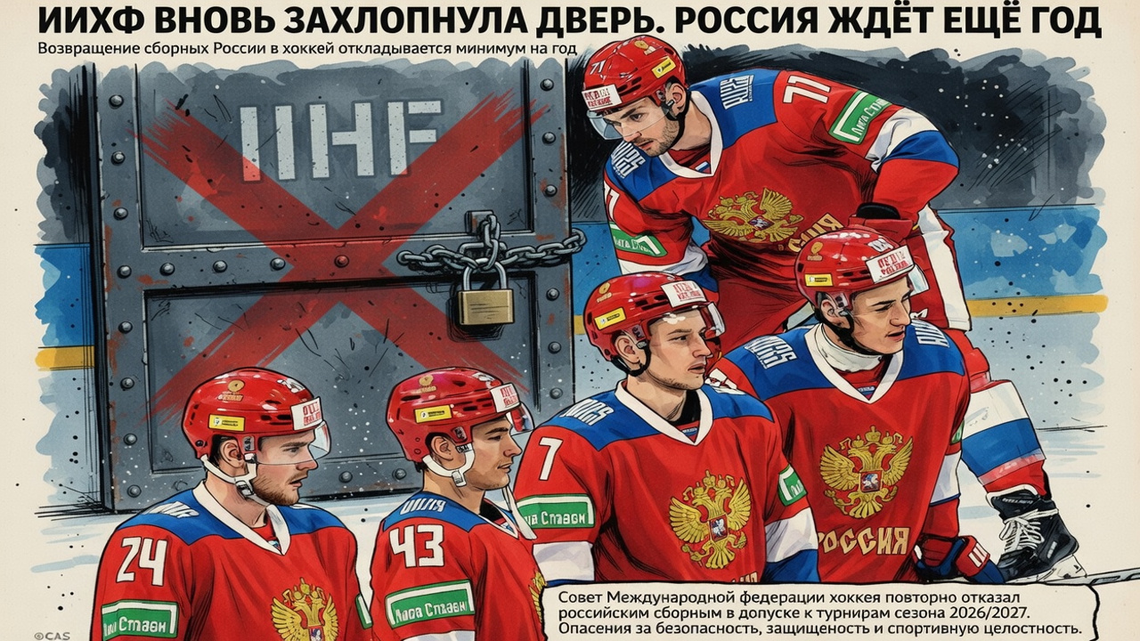ИИХФ вновь захлопнула дверь. Россия ждёт ещё год