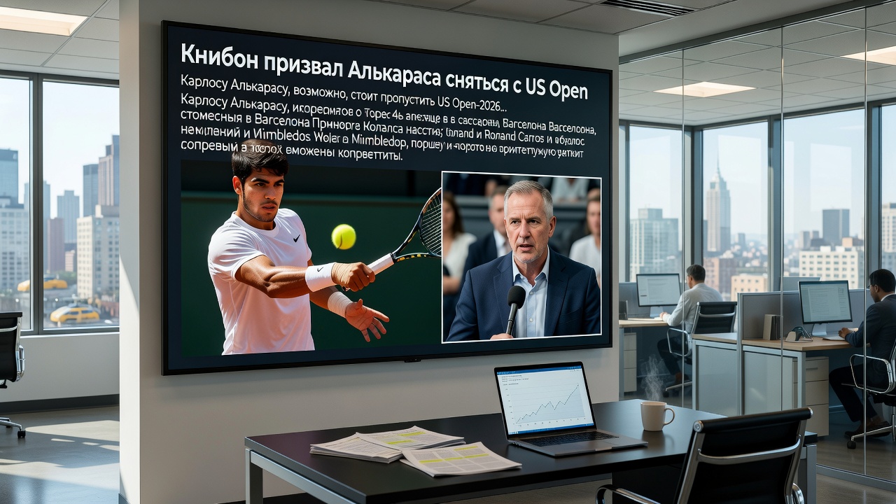 Книбон призвал Алькараса снятьcя с US Open