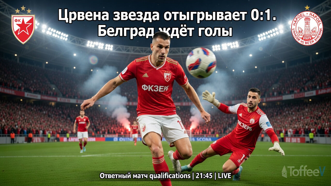 Црвена звезда отыгрывает 0:1. Белград ждёт голы