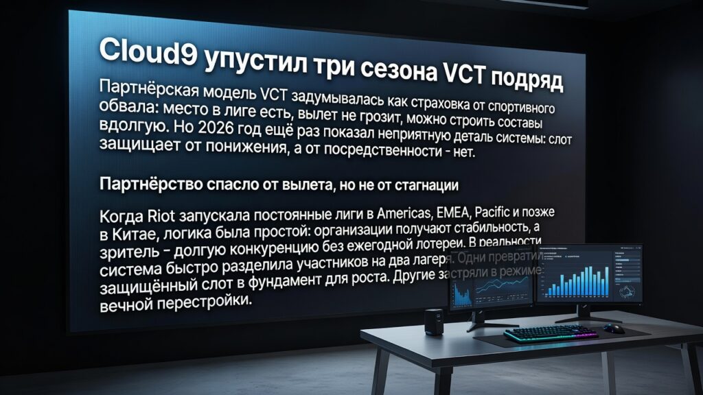 Cloud9 упустил три сезона VCT подряд