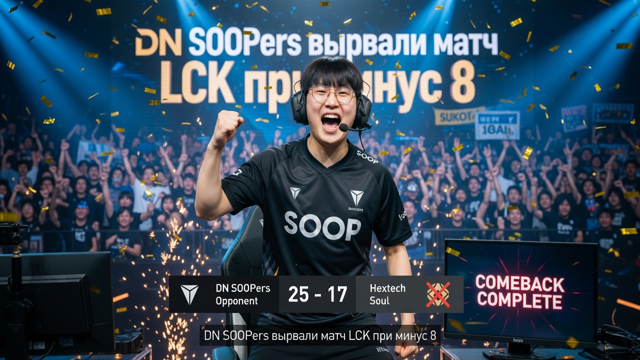 DN SOOPers вырвали матч LCK при минус 8