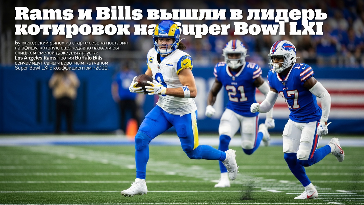 Rams и Bills вышли в лидеры котировок на Super Bowl LXI