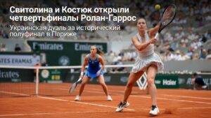 Свитолина и Костюк открыли четвертьфиналы Ролан-Гаррос