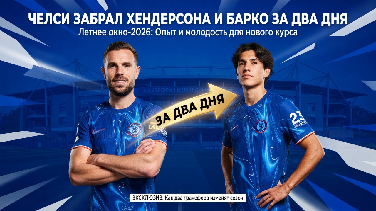 Челси забрал Хендерсона и Барко за два дня