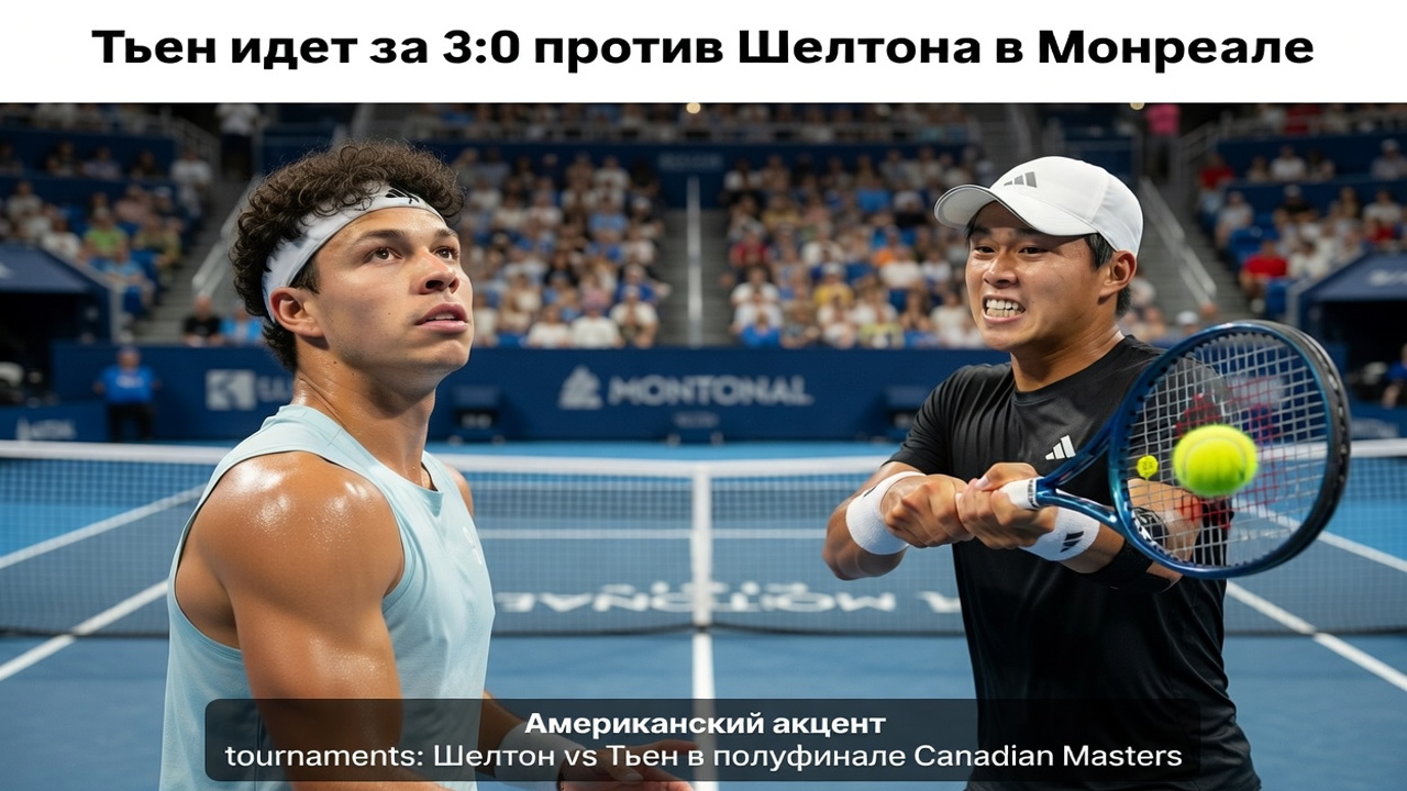 Тьен идет за 3:0 против Шелтона в Монреале