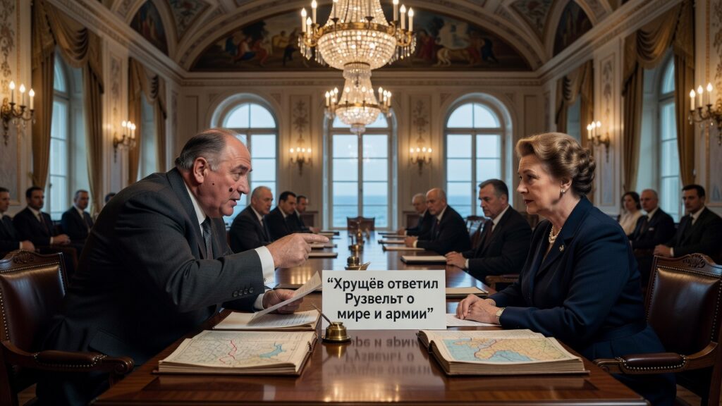 Хрущёв ответил Рузвельт о мире и армии
